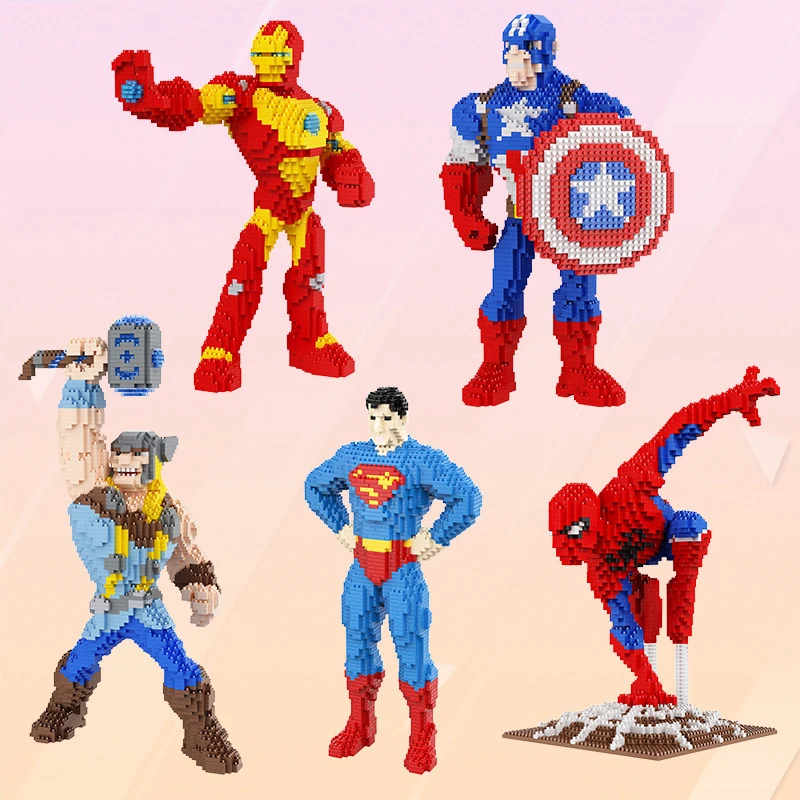 Marvel Hero серия маленькие частицы строительные блоки игрушки 2000 шт Детские