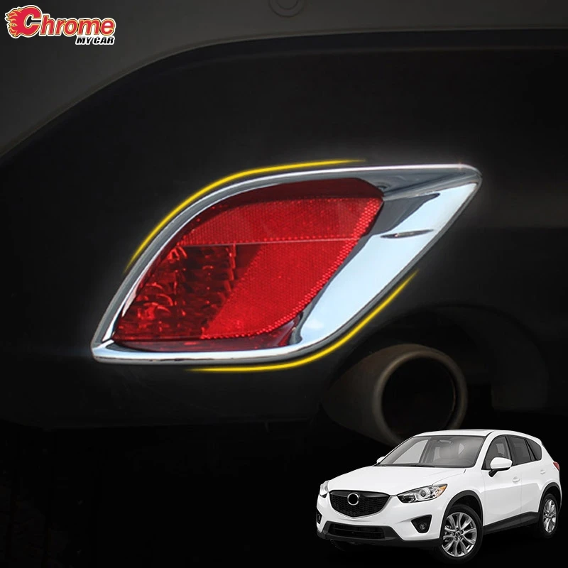 Для Mazda Cx 5 Cx5 KE 2012 2013 2014 2015 2016 хромированный задний бампер отражатель