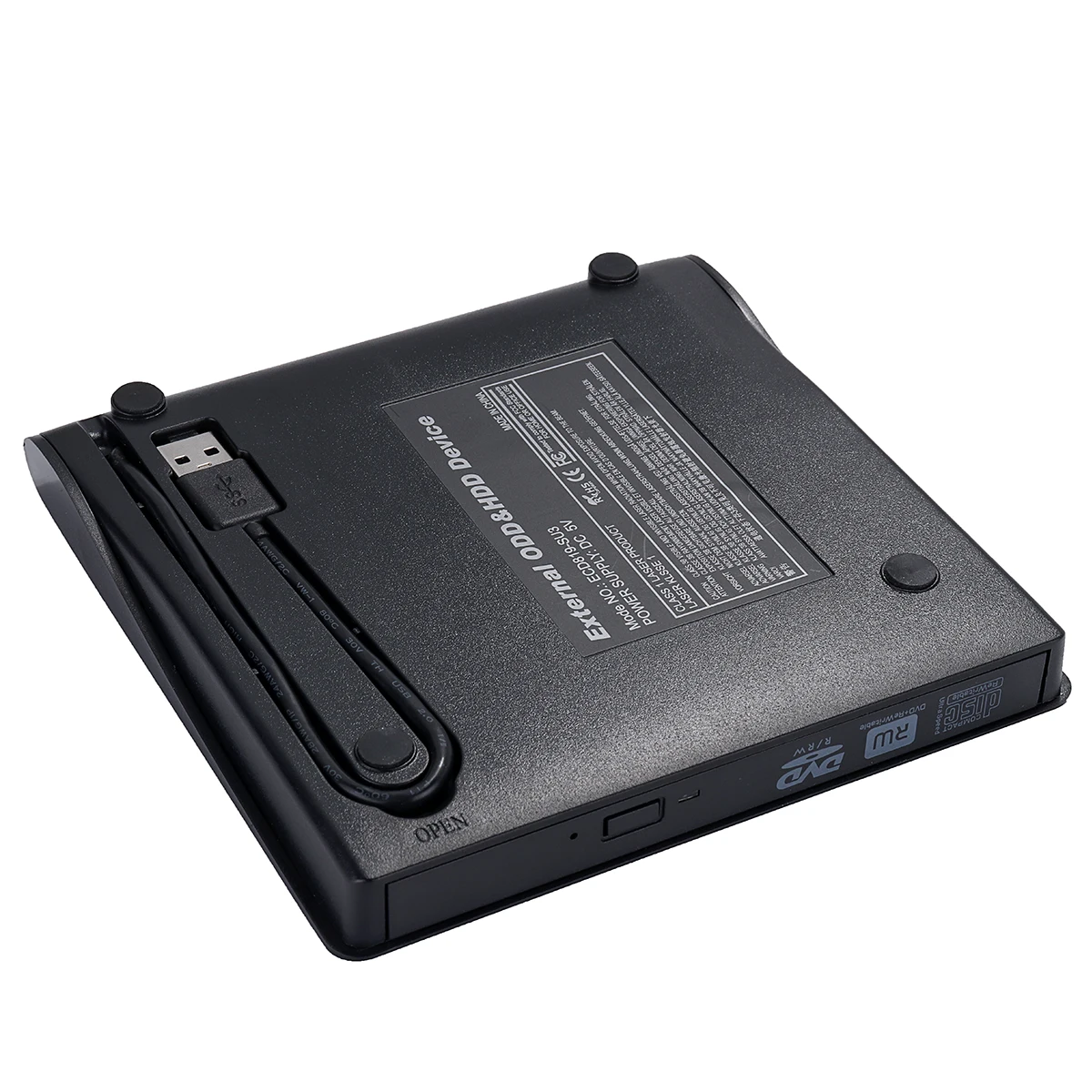 Тонкий внешний DVD привод USB 3,0 DVD-RW CD-RW комбо привод горелки ридер плеер рекордер портативный для ноутбука