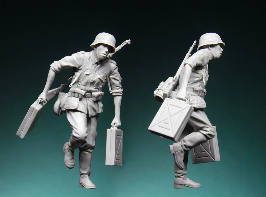 Модель 1/35 фигурки из смолы стандартная немецкая переноска боеприпасов