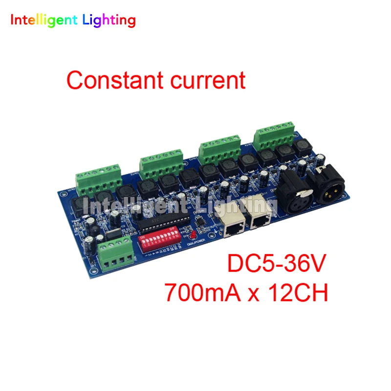 512 мА постоянного тока 12CH dmx диммер 12 канальный светодиодный DMX512