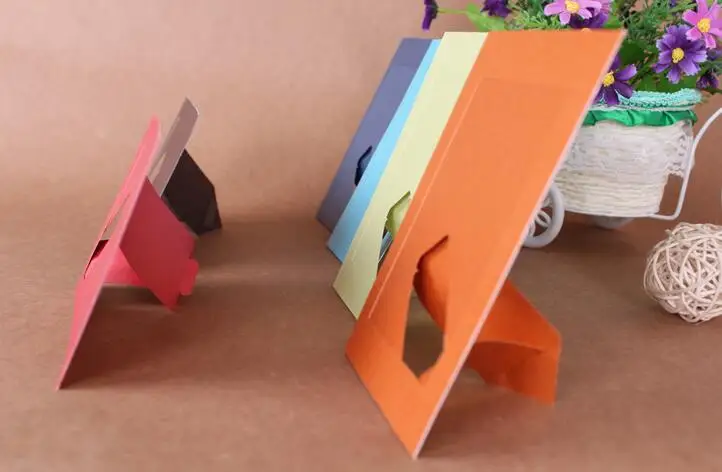 10 шт./лот 5 дюймов DIY Цветная бумага фоторамка для фотографий фото J & Y искусство