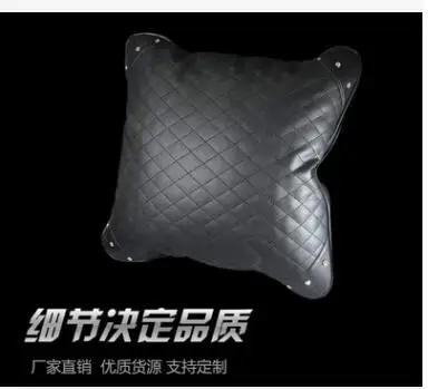 

luxury black pu leather grid pattern cushion cover with diamond decorative throw pillow case sofa pillow cover car decor