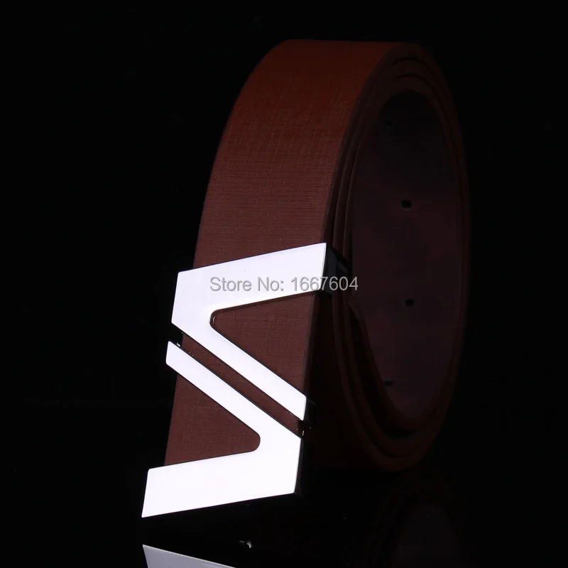 Fashion Premium Geometric Shape Metal Smooth Alloy Men's Belt Male Strap Waistband For Young Man birthday gift | Аксессуары для