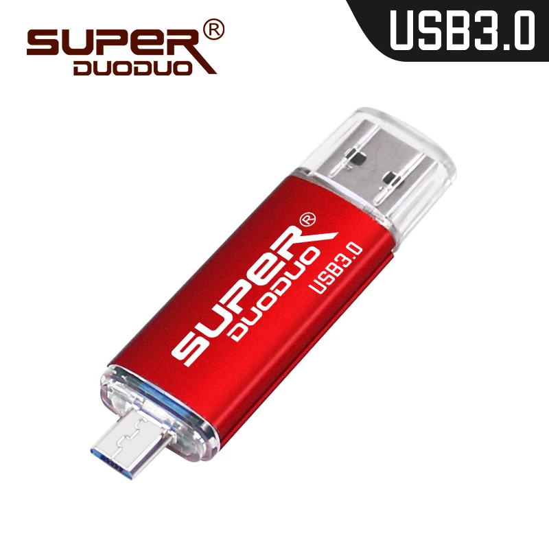 Новое поступление, флеш-накопитель, 4 ГБ, 8 ГБ, 16 ГБ, карта памяти, OTG, usb флеш-накопитель, 2 в 1, внешний накопитель, micro usb3.0, для смартфонов/ПК