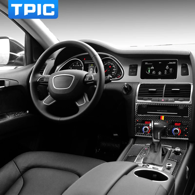 TPIC украшение интерьера автомобиля из углеродного волокна переключатель окна