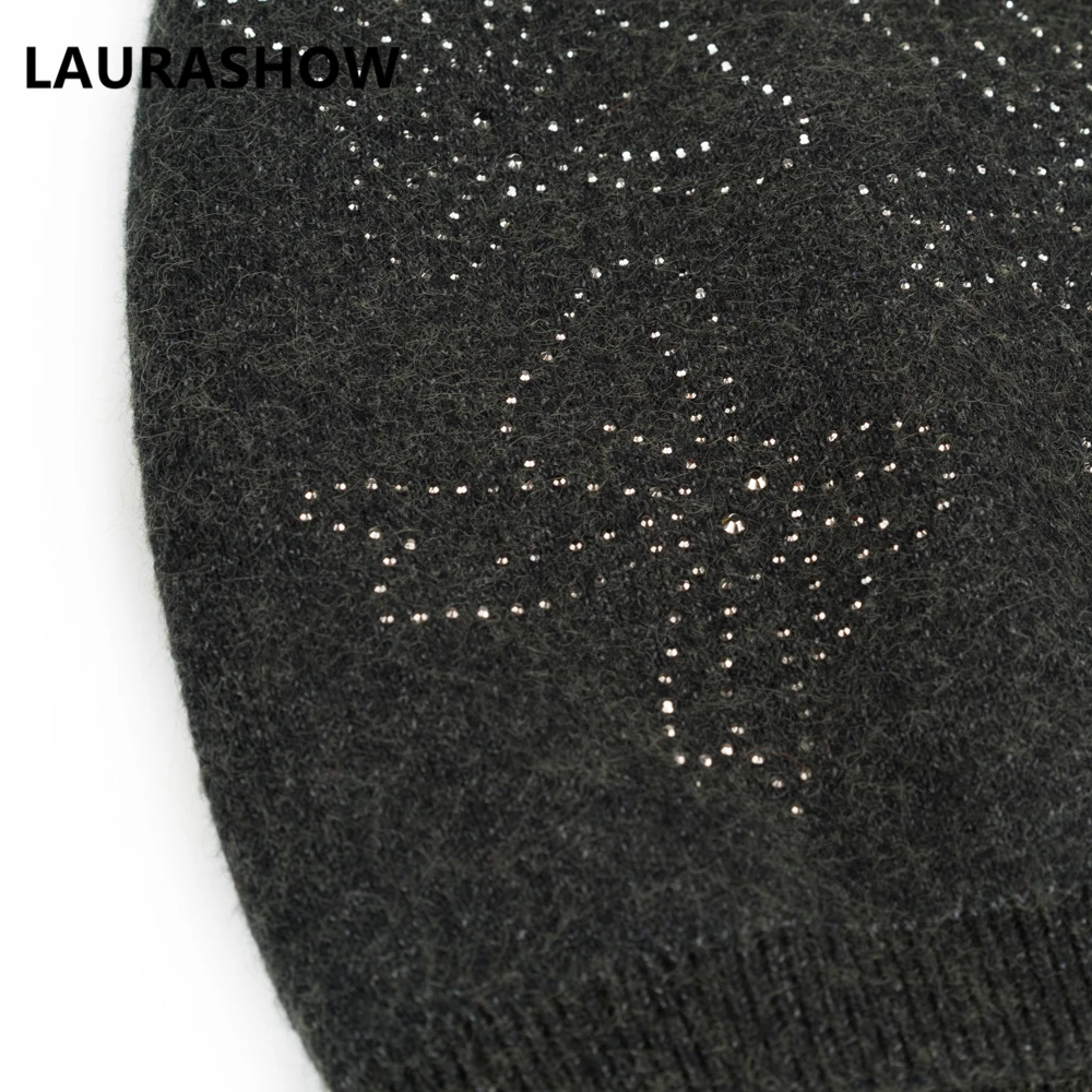 Женская и Мужская шерстяная шапка aurashow теплая зимняя вязаная из натурального