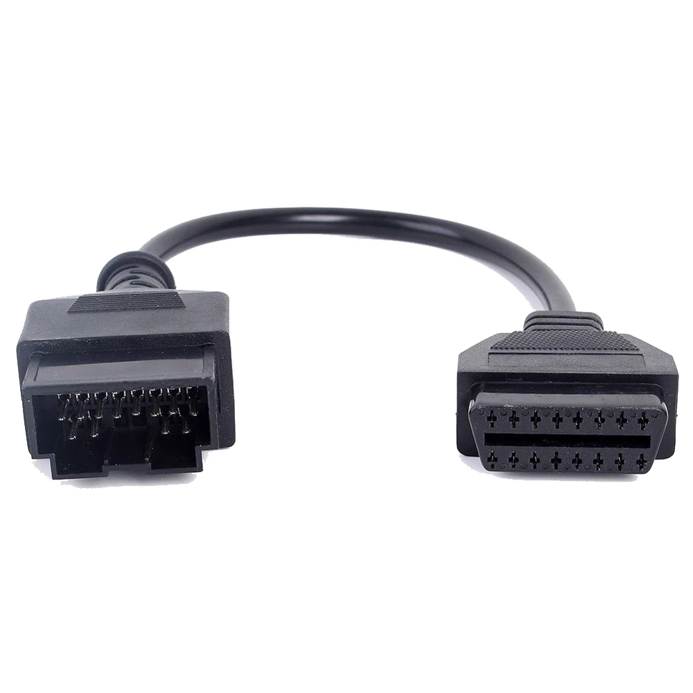 KWOKKER OBD 2 кабель для KIA 20 Pin до 16 Pin OBD2 OBD диагностический инструмент сканер код ридер адаптер автомобильный соединительный кабель KIA 20Pin