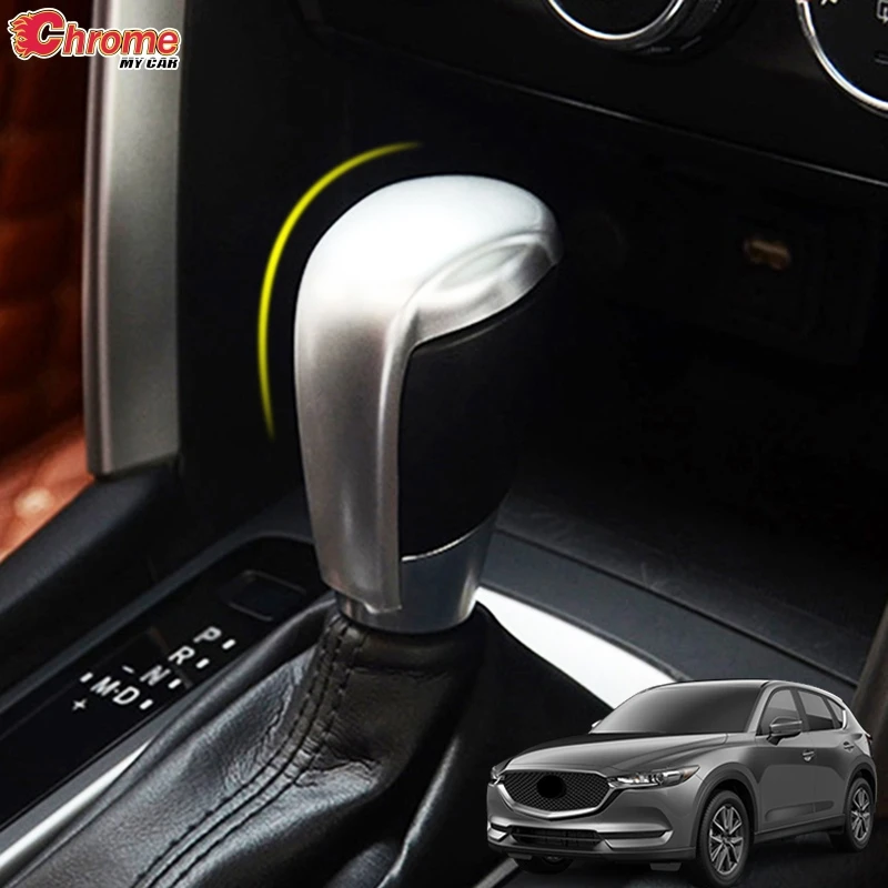 

Для Mazda CX-5 CX5 KF 2017 2018 2019 2020 2021 хромированная крышка переключения передач накладка ручка захвата крышка наклейка украшение