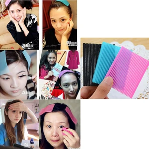 10 упаковок (20 штук), моющая повязка, наклейка для волос, фиксированная челка, Бесшовные Волшебные вставки, волшебная лента, бахрома, накладки для волос