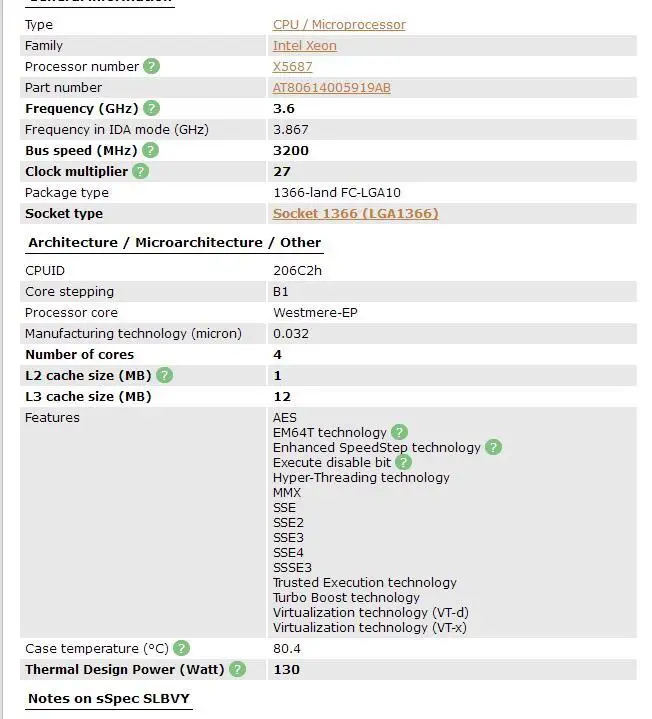 Intel Xeon X5687 четырехъядерный процессор LGA1366 130 Вт настольный процессор рабочий процессор