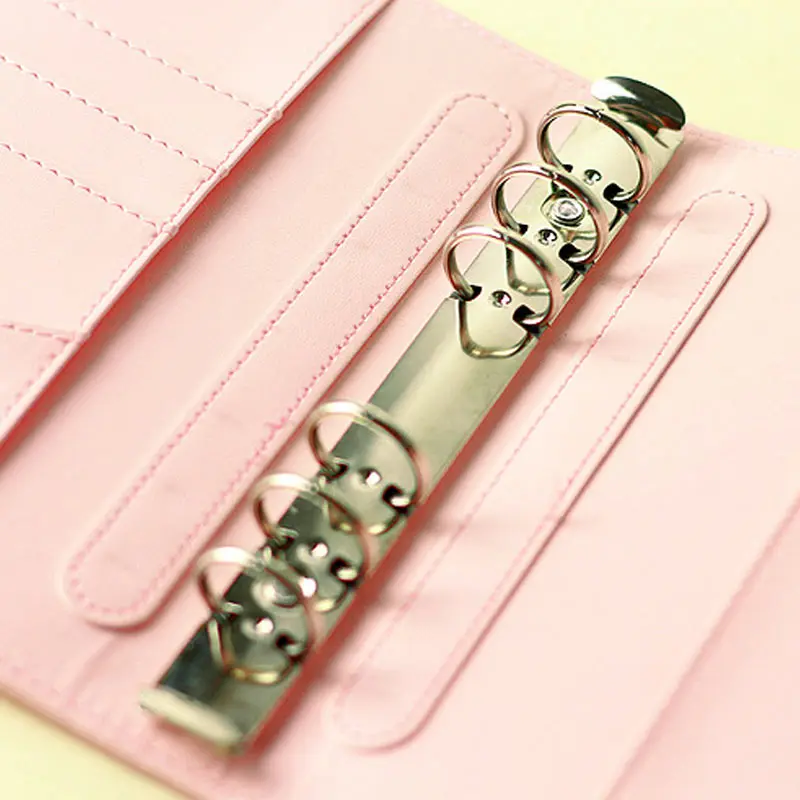 

Macaron A6 loose Leaf Notebook Travel Creative Faux Leather Planner