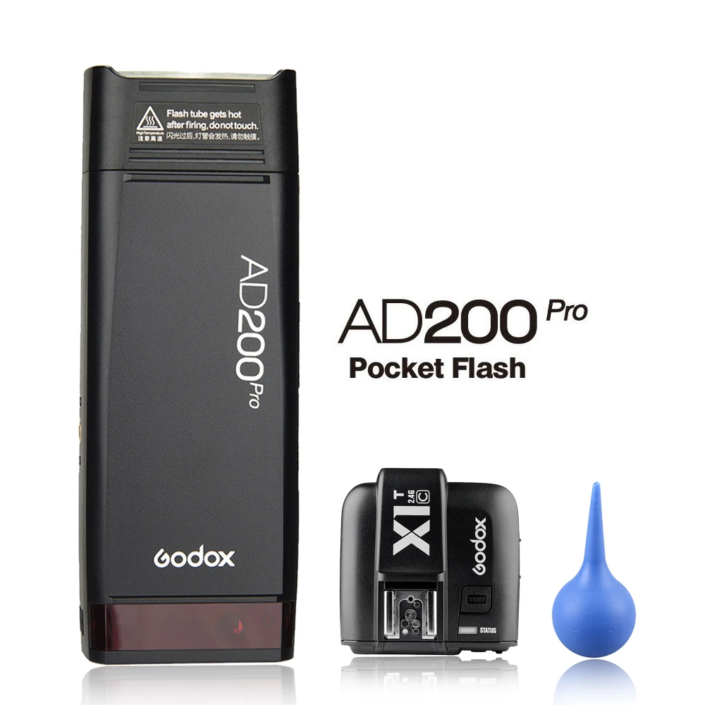 AD200PRO with X1T Godox AD200pro 200Ws наружный светильник-вспышка AD200 PRO Карманный светильник-вспышка для sony Nikon Canon Fuji ttl HSS 2,4G Беспроводная система X - Цвет: AD200PRO with X1T