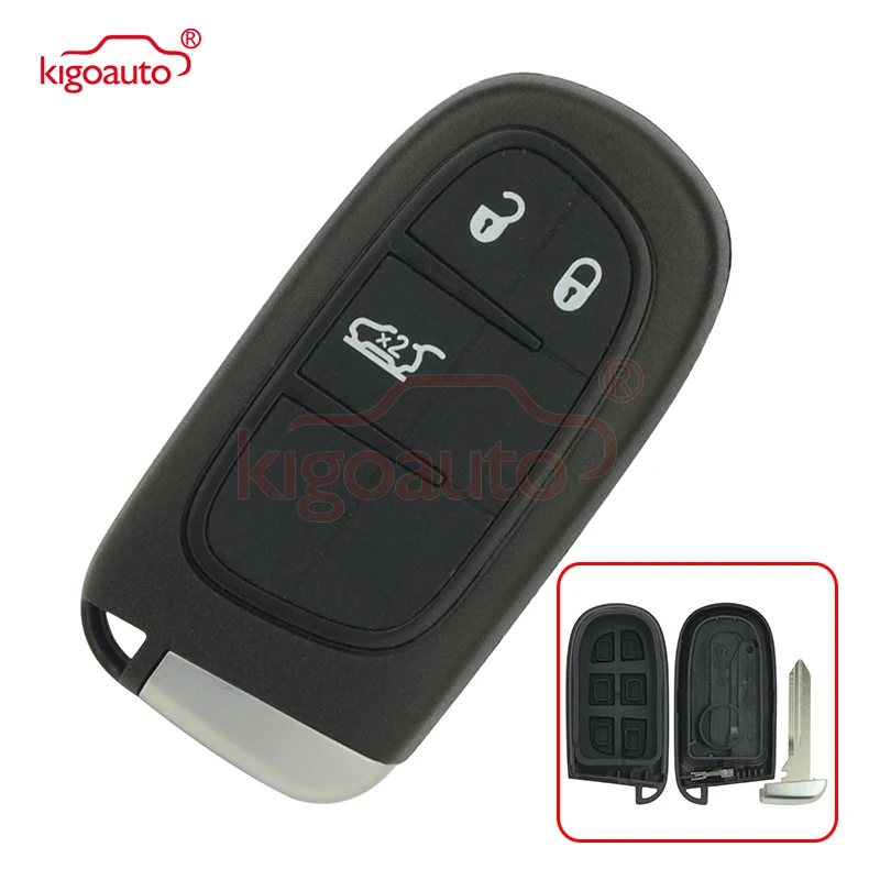 

Kigoauto smart key case For Chrysler Dodge Jeep 3 button