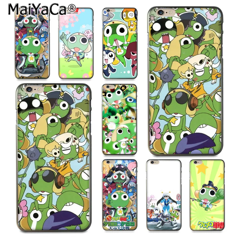 MaiYaCa Sergeant Keroro милые мягкие аксессуары для телефонов чехол Apple iPhone 8 7 6 6S Plus X 5 5S SE 5C |