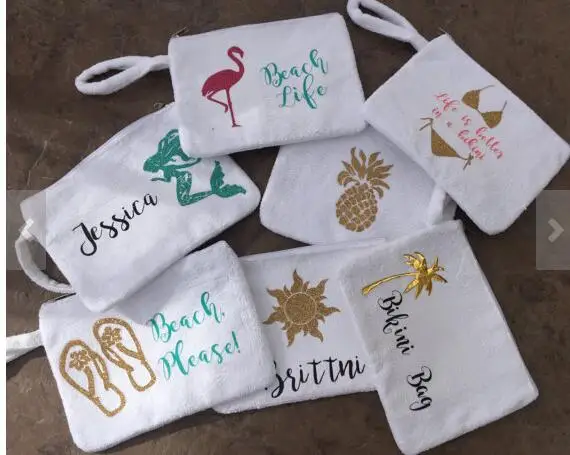 Пляжные косметички Aloha для подружки невесты сумки косметики уникальный подарок