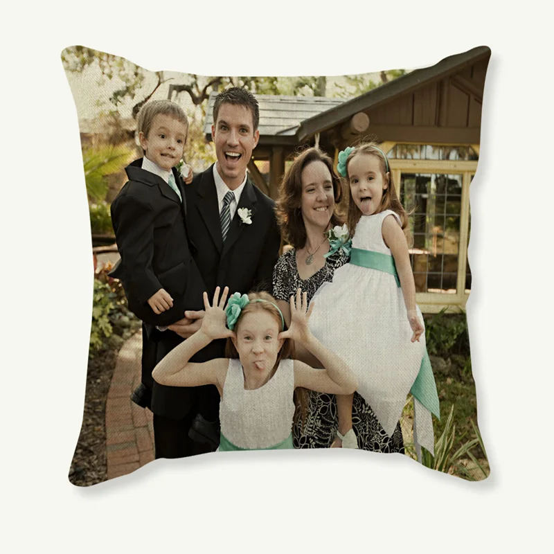 Наволочка большого размера под заказ с принтом домашних животных свадебные и