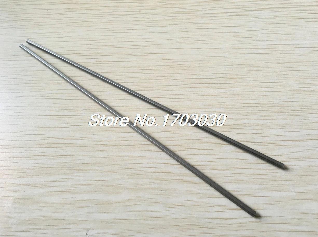 Length 200/150/100 mm * Diameter 3mm RC Stainless Steel Axle Hex Stock Drill Rod Bar 2Pcs
