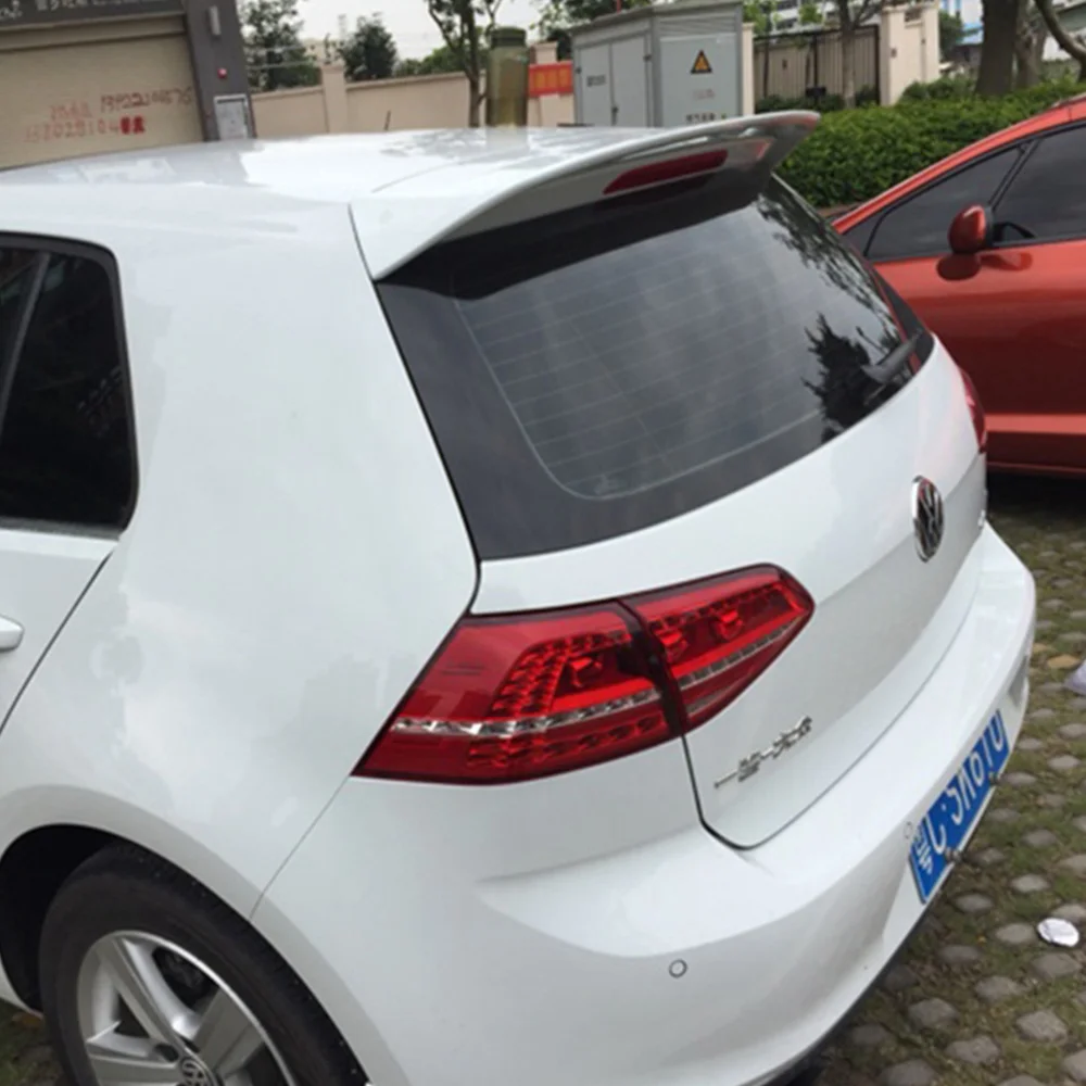 Для Volkswagen Golf 7 спойлер 2014 2015 2016 ABS пластик Неокрашенный задний Багажник крыло