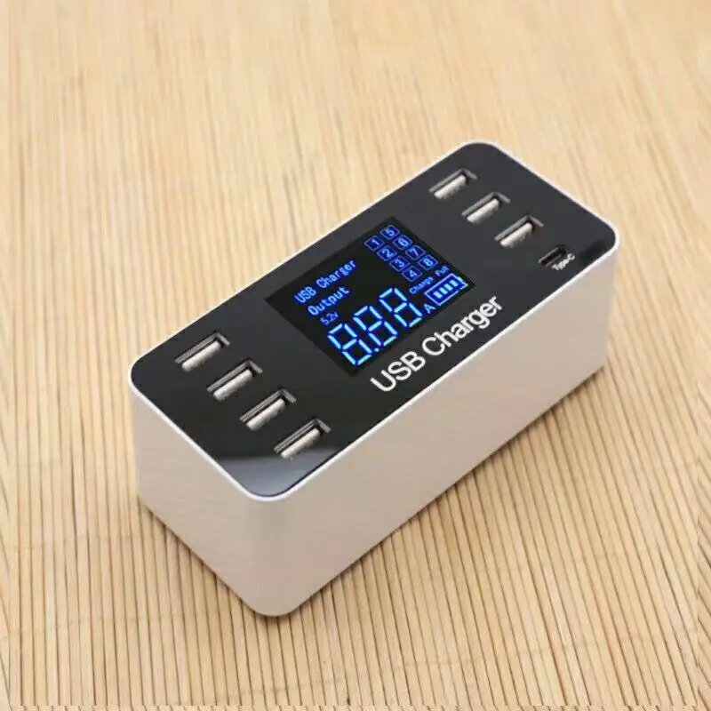 Розетка BEESCLOVER с 8 USB-портами и ЖК-дисплеем 5 В/8 А | Электроника