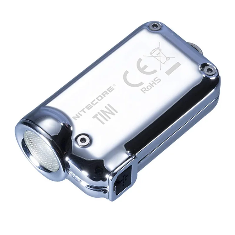Glacier Nitecore TINI SS USB перезаряжаемая светодиодная подсветка ключа из нержавеющей стали CREE XP-G2 S3 светодиодный 380 лм включает USB перезаряжаемый литий-ионный аккумулятор - Испускаемый цвет: Glacier
