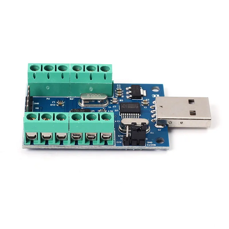 USB 10 канальный 12Bit AD Модуль сбора данных STM32 UART модуль АЦП один Порты и разъёмы