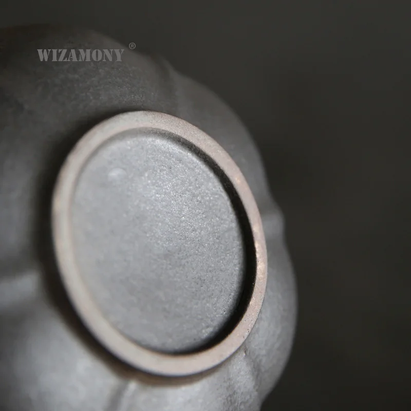 Китайская Экологически чистая НЕОБРАБОТАННАЯ керамика WIZAMONY 500 мл черный Глазурь
