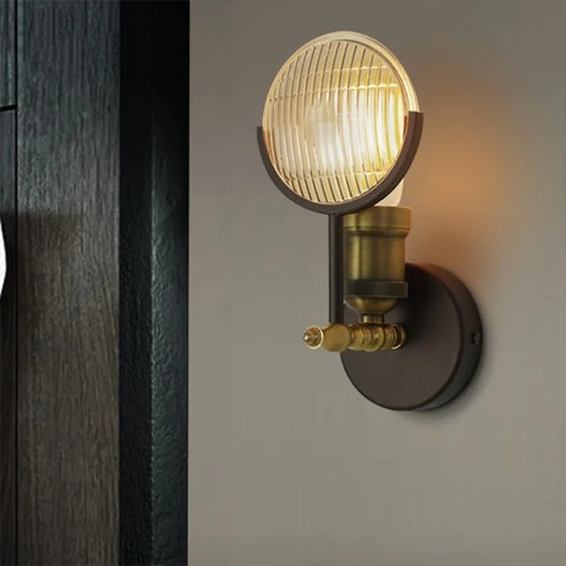 

Vintage Loft Edison Wall Lamp Bedroom Bedside Room Designer Wall Lights for Living Room Home Deco Industrial Retro Light Fixture