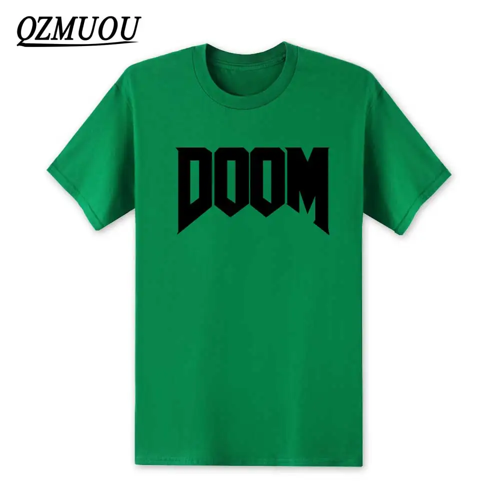 Новая модная футболка Doom All Time Great Video Game Unoffical in Mens футболка с круглым вырезом хлопковая футболка высокого качества размер XS-XXL - Цвет: Green2