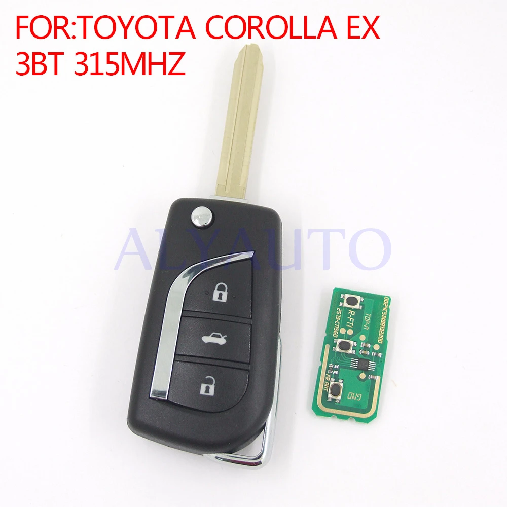 3 кнопки дистанционного Управление ключ 315 мГц для Toyota Corolla EX Vios с режиссерский