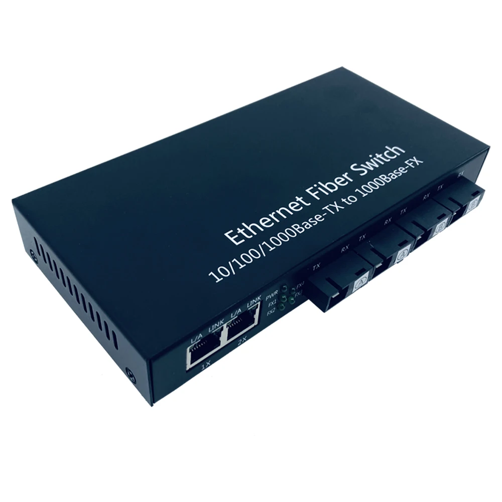 Коммутатор Gigabit Ethernet промышленного класса 4 порта 1 25 ГГц волоконно оптический 2 RJ45