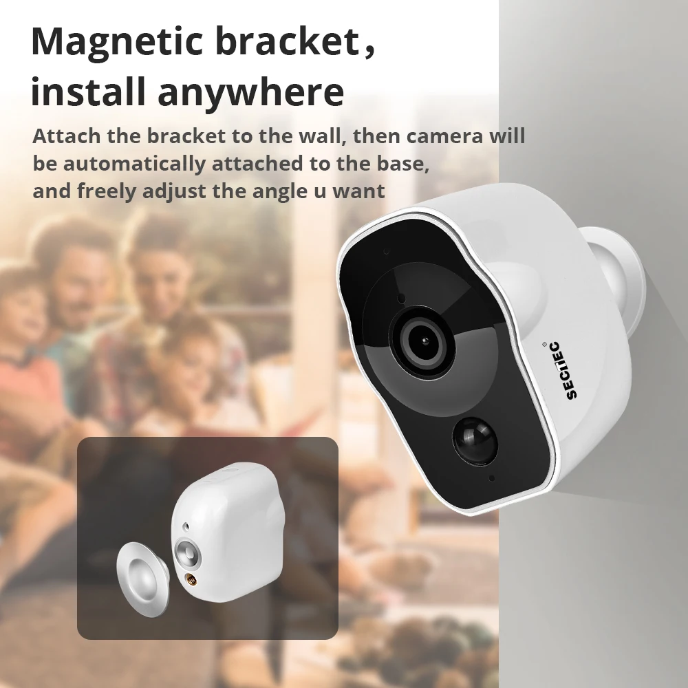 INQMEGA 1080P работающая от батареи Беспроводная ip-камера безопасности Водонепроницаемая наружная низкое энергопотребление камера видеонаблюдения с WiFi Горячая