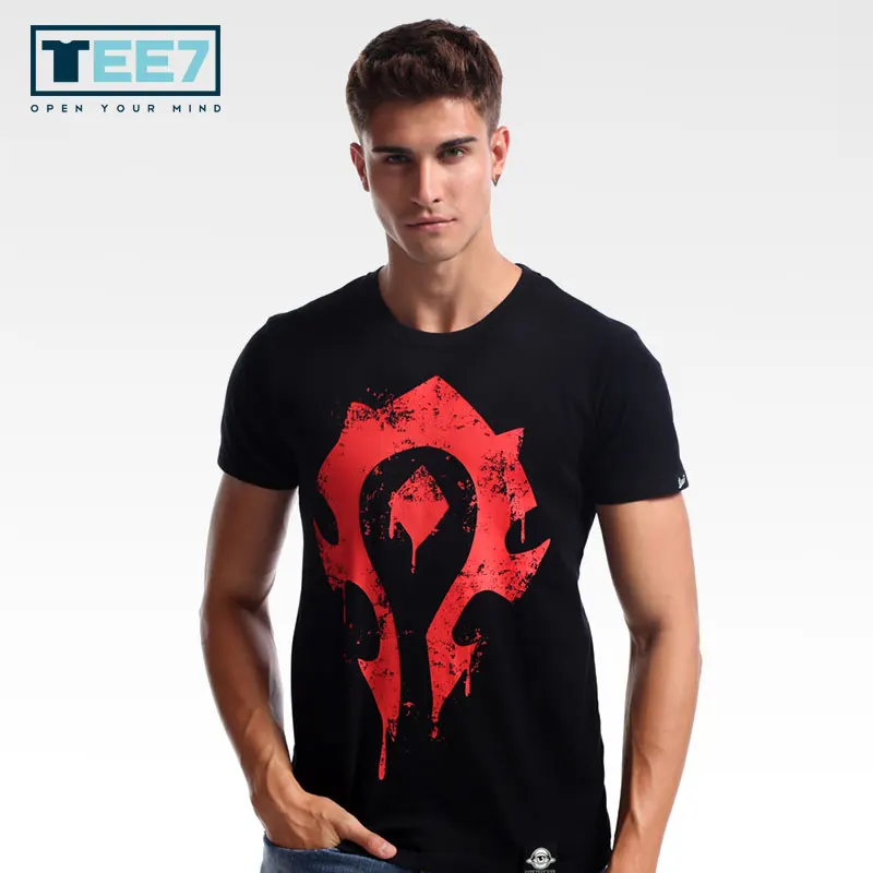 Футболка TEE7 Game WOW из 100% хлопка летняя футболка с коротким рукавом и круглым
