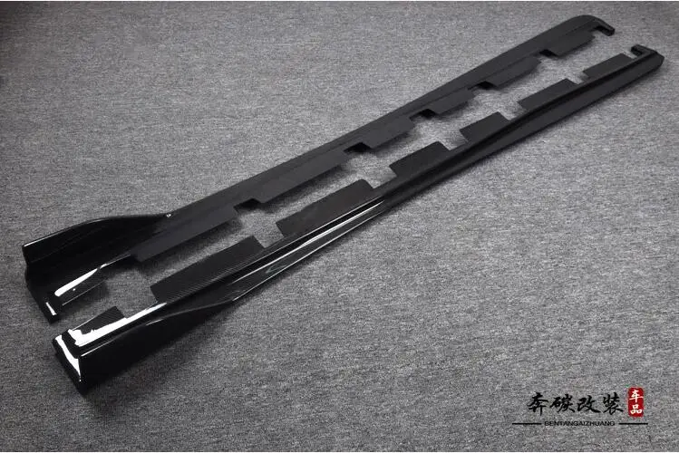SIDE SKIRT Углеродное волокно передний бампер спойлер задний разветвители RUNK диффузор боковая юбка для Lexus IS IS250 IS300 IS350 - Цвет: SIDE SKIRT