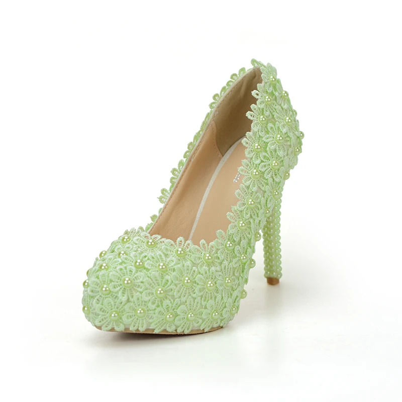 Женские туфли лодочки с кружевом на высоком каблуке|Женские туфли| |