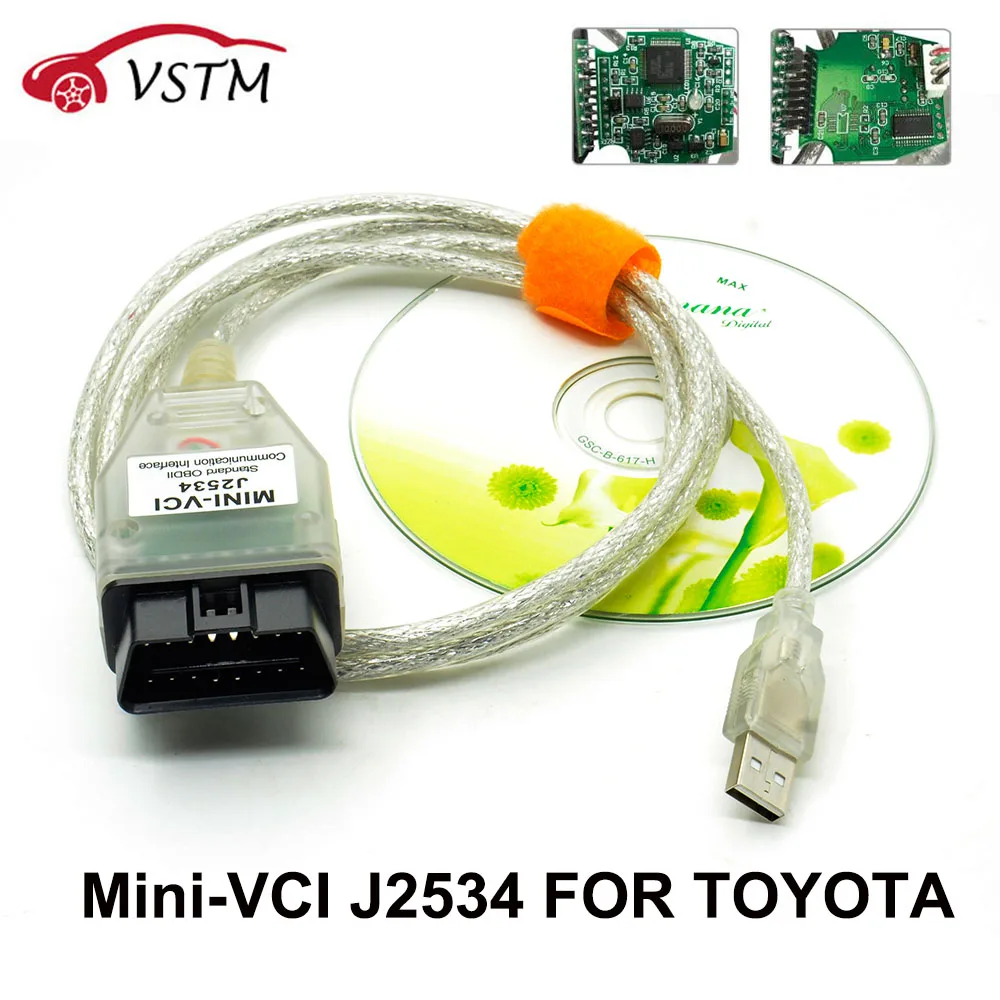 Мини интерфейс V13.00.022 для TO YO TA TIS Techstream MINI VCI FT232RL 2019|Кабели и коннекторы