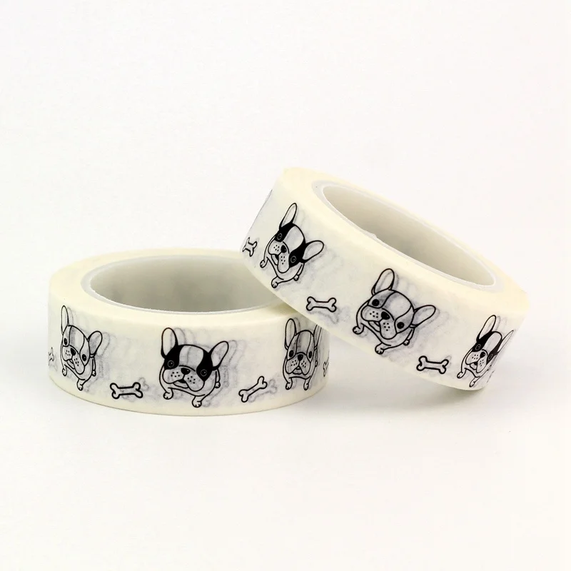 Декоративная японская клейкая лента бумажная сделай сам x 15 мм 10 м черно белая