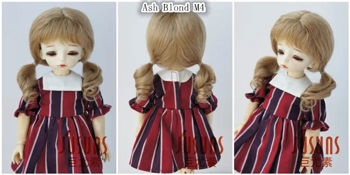 JD426 1/12 1/8 1/6 милый длинный мохер BJD кукольный парик длинные мягкие волнистые кукольные волосы Размер 4-5 дюймов 5-6 дюймов 6-7 дюймов модные кукольные аксессуары