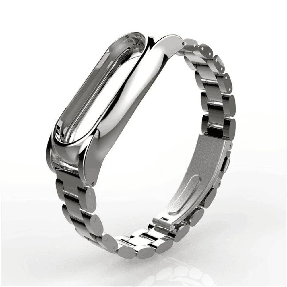 HIPERDEAL Luxury For Xiaomi Mi Band 2 Magnet Stainless Steel Wrist Strap Metal Wristband Replace QIY27 | Электроника
