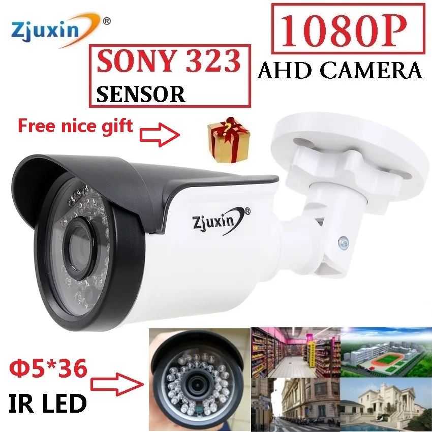 Zjuxin ahd камеры 1080 P 5*36 светодиодный 2mp SONY сенсор с HD 3 6 мм объектив и hd