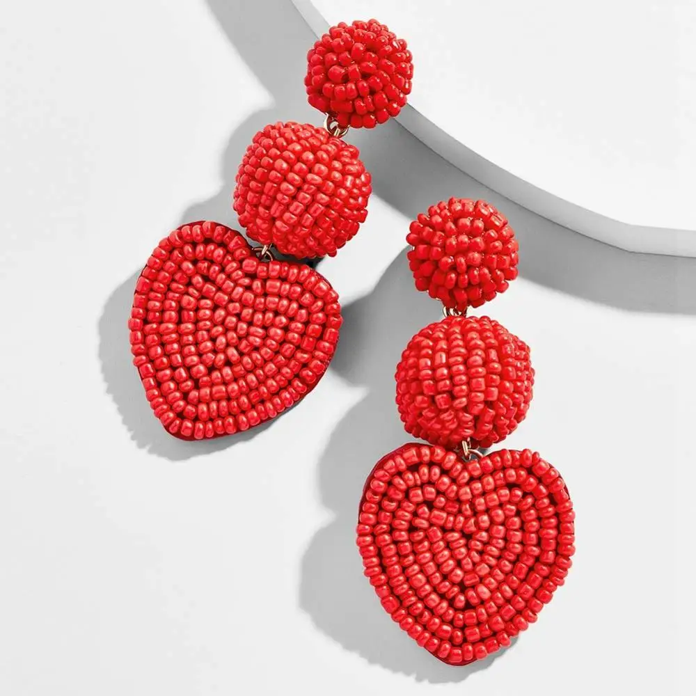 Серьги с бахромой в этническом стиле Girlgo Boho, большие кисточки,, ручная работа, большие бусины, массивные серьги, вечерние Висячие висячие серьги, подарок - Окраска металла: Style 9