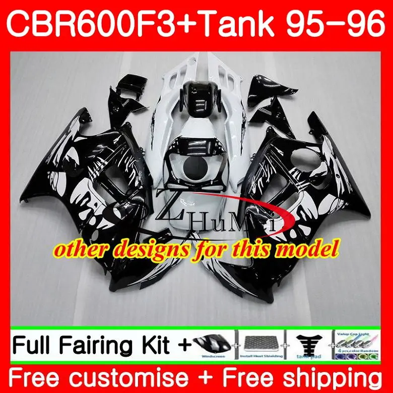 Корпус обтекателя для HONDA CBR600RR F3 CBR 600F3 FS 600 46SH14 CBR600FS голубой черный CBR600 95 96 CBR600F3 1995