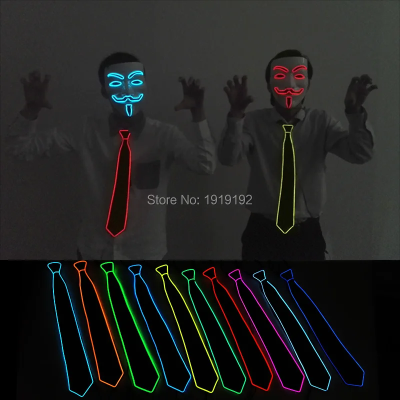 Фильм Вендетта el wire Masks костюм с маской анонимированная маска для светящиеся вечерние карнавальные маски для танцев от DC-3V водителя