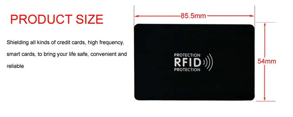 5 шт./лот RFID противоугонное Экранирование NFC информация противоугонное Экранирование карта подарок модуль магнитной защиты Противоугонная блокирующая карта
