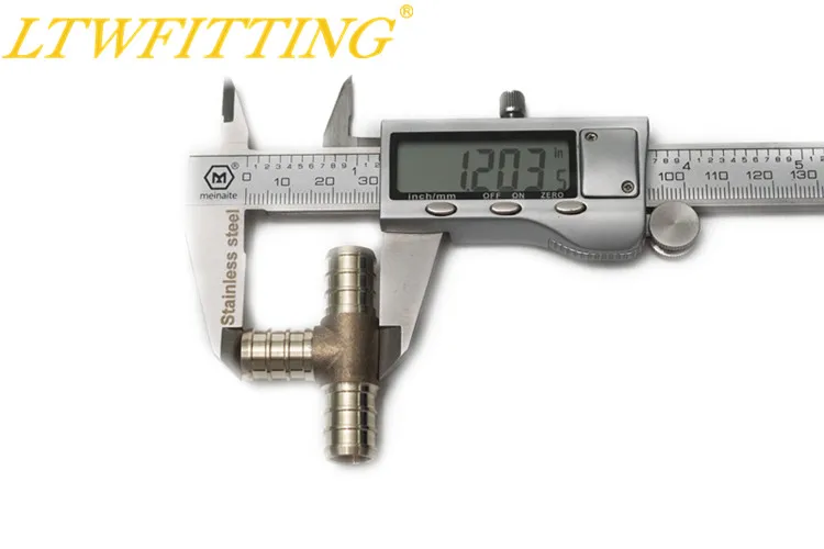Латунный обжимной фитинг LTWFITTING PEX без свинца 1/2 дюйма x тройник PEX|pex fittings|brass fittings1