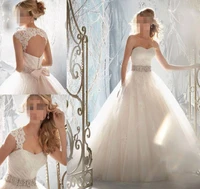 vestido de noiva new free shipping beading a line sweetheart detachable lace jacket white ivory wedding dresses exempt postage