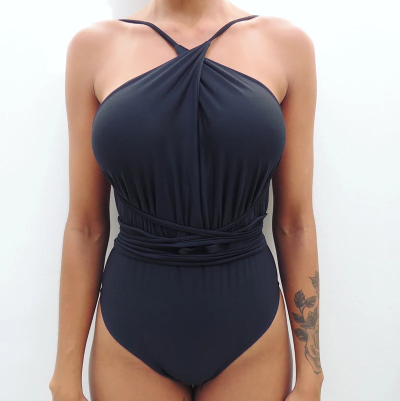 New Sexy One Piece Swimsuit Women Swimwear Push Up Monokini Bandage Bodysuit Female Beachwear Summer Bathing Suits