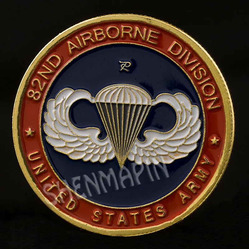 82nd Airborne дивизион памятная монета армии США вызов монеты лояльность служба честь