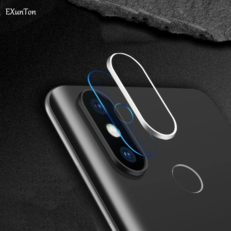 Объектив камеры из закаленного стекла для Xiaomi mi 8 8SE mi x 2S 6X защита экрана задняя камера алюминиевое защитное кольцо для 6X8 SE пленка