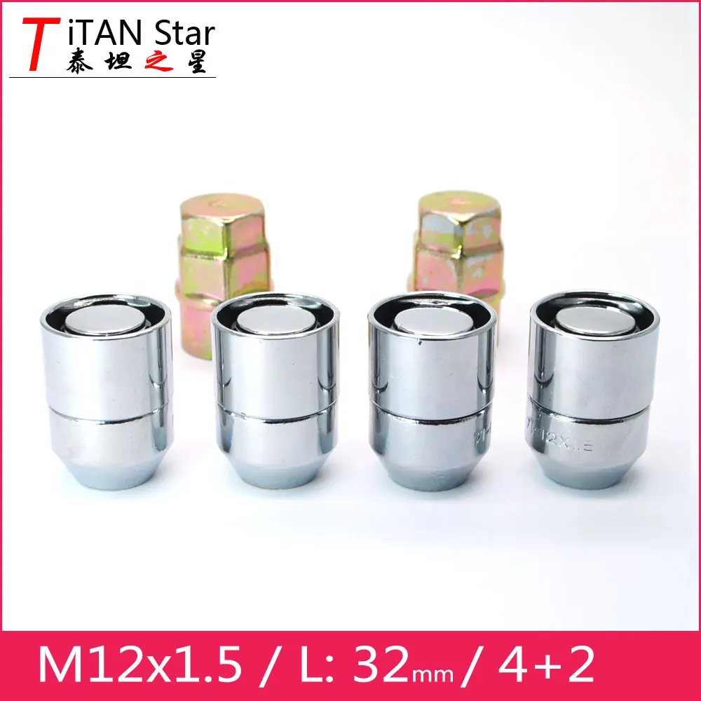 1 комплект 2 ключа M12x1.5 50 замки на колеса гайки противоугонные Ободы Для Chevrolet Equinox